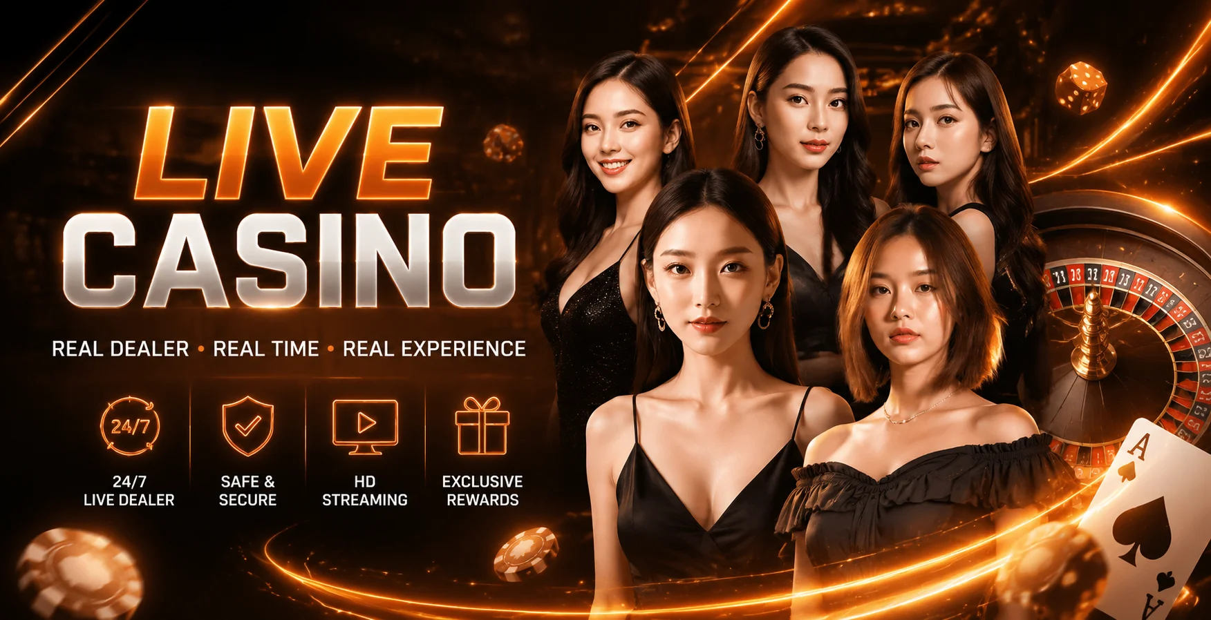 คาสิโนสดและค่ายเกมบน BLACKBULL789